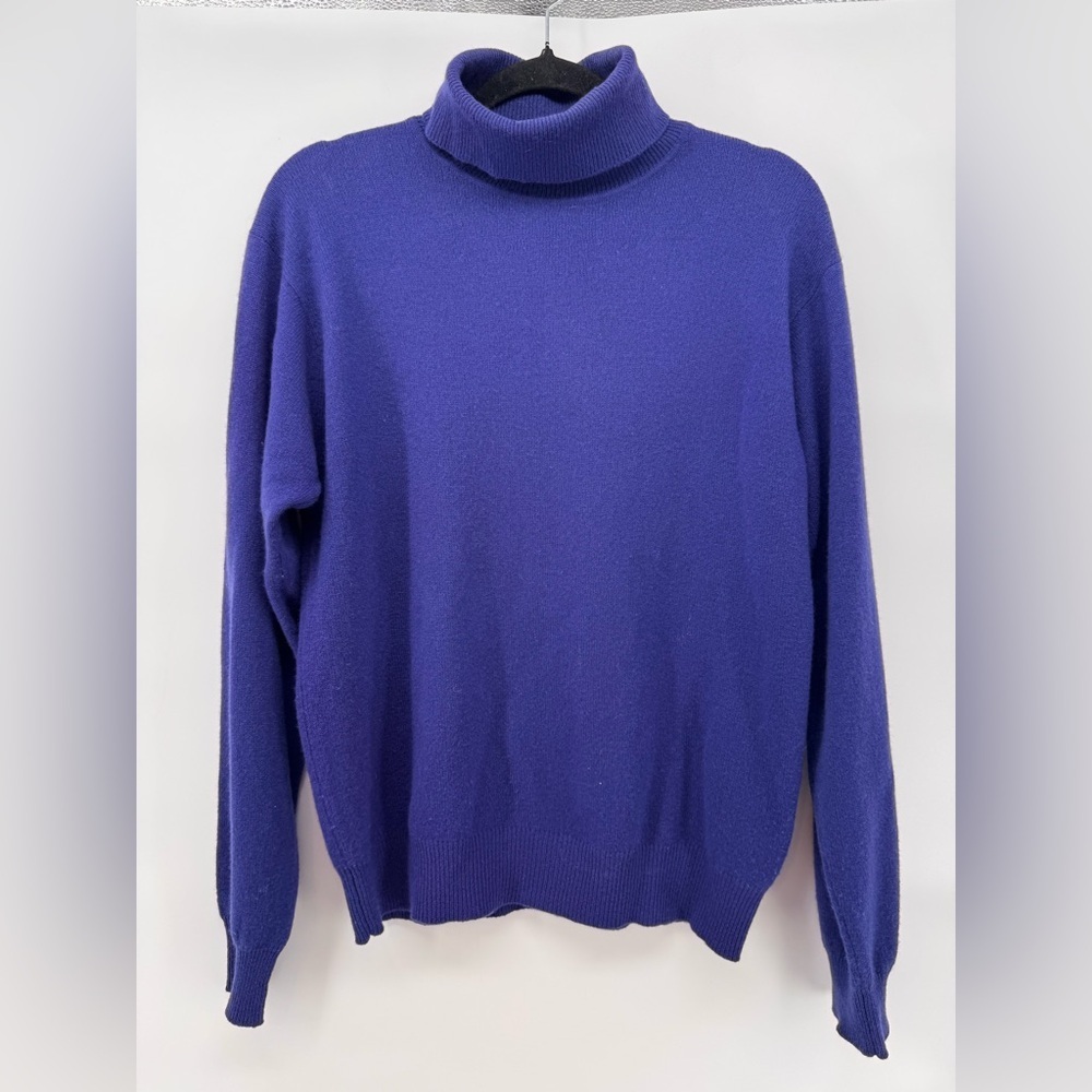 Womens Purple 100% Cashmere Sweater Medium